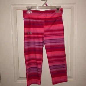 Pink / Purple Stretchy Under Armour Workout Pants